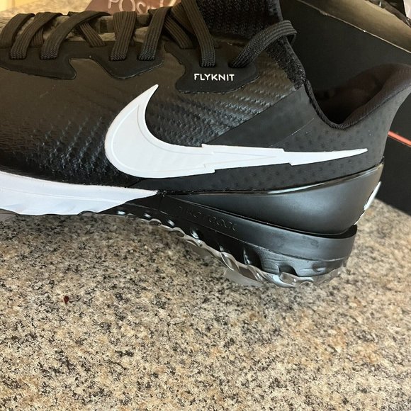 Nike Air Zoom Infinity Tour Flyknit Golf‎ Shoes Black CZ8301-077 Size 9.5 Wide - Picture 3 of 9
